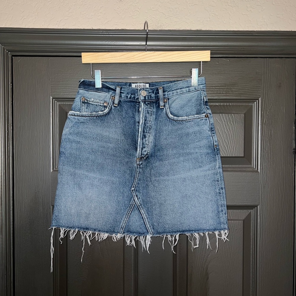 Agolde Ada Denim Mini Skirt